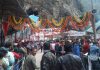 Huge rush of devotees at Shiv Khori shrine in Reasi during Shivratri on Thursday. —Excelsior/Romesh Mengi