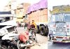 A view of accident at Narwal Mandi in Jammu on Saturday.