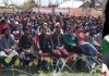 PDP president Mehbooba Mufti addressing party workers at Kulgam on Saturday. —Excelsior/Sajjad Dar
