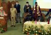 Lieutenant Governor Manoj Sinha addressing religious leaders in Srinagar on Tuesday. —Excelsior/Shakeel