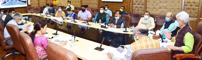 Lt Governor Manoj Sinha chairing a meeting to review Smart City projects on Wednesday. Lt Governor Manoj Sinha chairing a meeting to review Smart City projects on Wednesday.