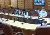 Chief Secretary chairing a meeting on Wednesday.