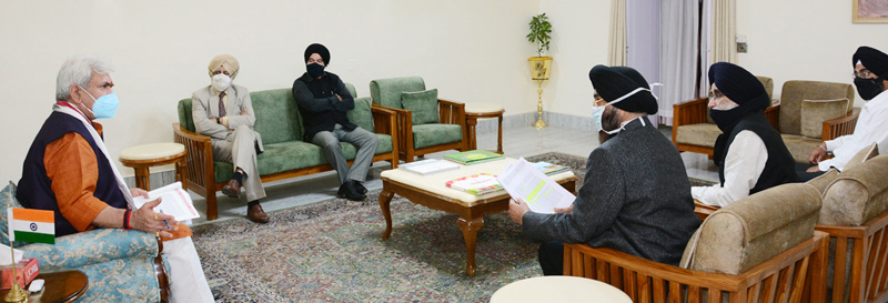 LG interacting with a delegation of SPF on Sunday. LG interacting with a delegation of SPF on Sunday.