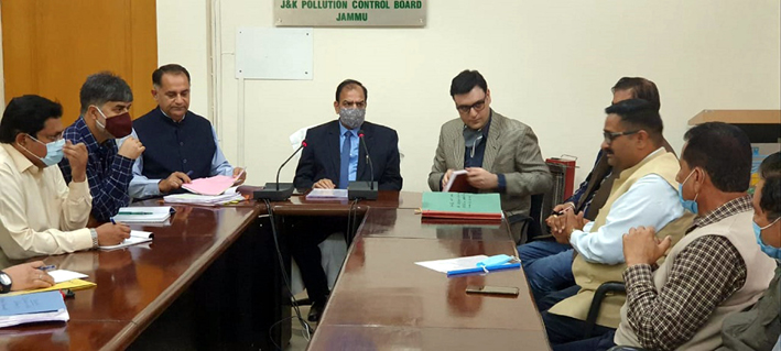 Chairman JK PCB Suresh Chugh meeting with Banquet Hall Association Jammu on Tuesday. Chairman JK PCB Suresh Chugh meeting with Banquet Hall Association Jammu on Tuesday.