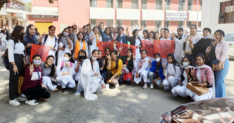 Office bearers of newly constituted ABVP unit of GCW Parade. Office bearers of newly constituted ABVP unit of GCW Parade.
