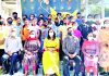 Participants and dignitaries during sport climbing training camp at Jammu on Thursday.