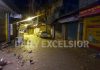 Market wears deserted look as night curfew enforced in Reasi town. -Excelsior/Romesh Mengi