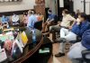GMC Principal Dr Shashi Sharma chairing a meeting of HoDs in Jammu on Wednesday.