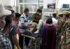A police officer injured in Marheen being given first aid at GMC Kathua. —Excelsior/Pardeep