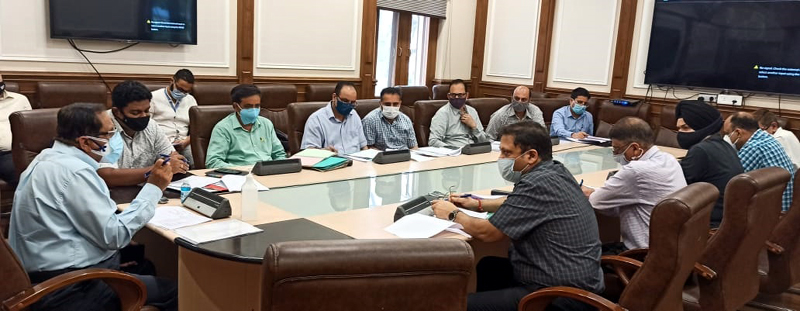 Advisor R R Bhatnagar chairing a meeting on Thursday. Advisor R R Bhatnagar chairing a meeting on Thursday.