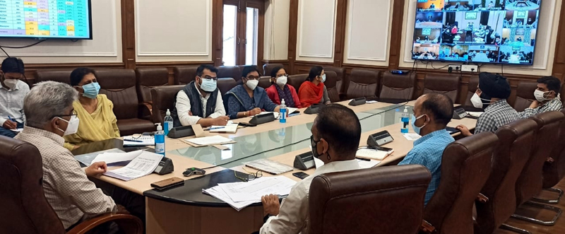 FC H&ME, Atal Dulloo chairing a meeting in Jammu on Saturday. FC H&ME, Atal Dulloo chairing a meeting in Jammu on Saturday.