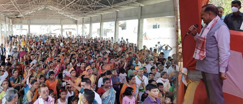 Union Minister Dr Jitendra Singh during the last day of the election campaign of Assam Assembly Election, on Sunday. Union Minister Dr Jitendra Singh during the last day of the election campaign of Assam Assembly Election, on Sunday.
