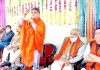 BJP leaders at a party Sammelan at Kishtwar on Thursday.