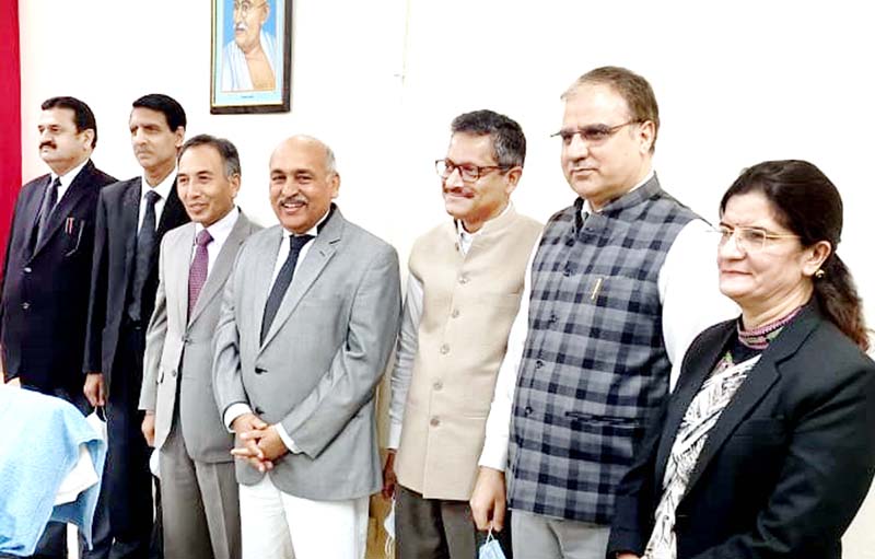 Chief Justice and other dignitaries during inauguration of Family Court in District Court Complex in Jammu on Thursday. Chief Justice and other dignitaries during inauguration of Family Court in District Court Complex in Jammu on Thursday.