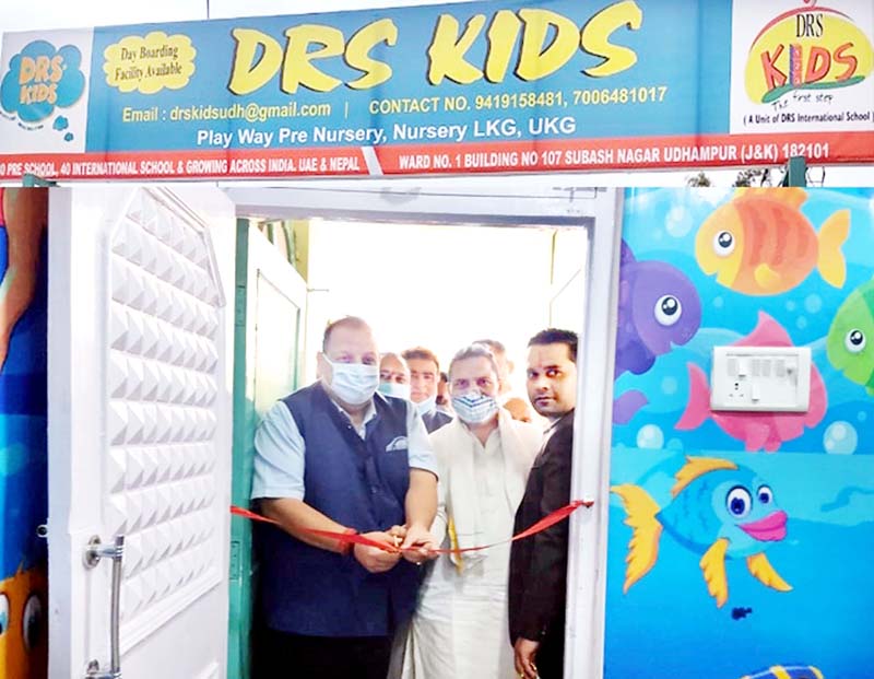 NC Provincial President Devender Singh Rana inaugurating DRS Kids Playway School at Udhampur. NC Provincial President Devender Singh Rana inaugurating DRS Kids Playway School at Udhampur.