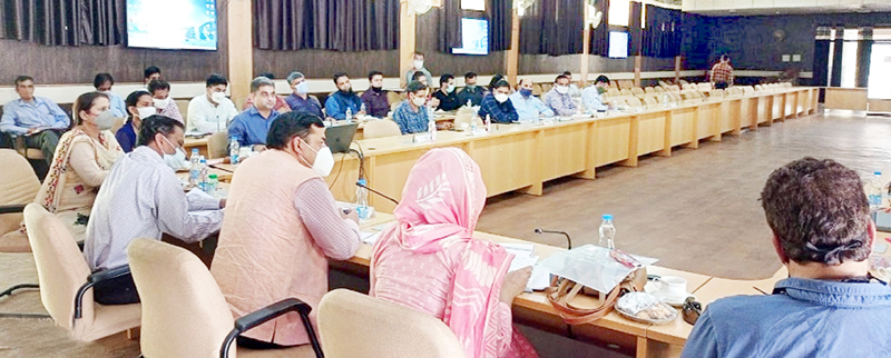 Chairperson DDC Reasi, Saraf Singh Nag chairing a meeting on Monday. Chairperson DDC Reasi, Saraf Singh Nag chairing a meeting on Monday.