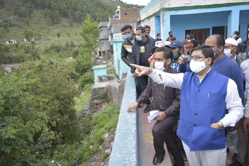 DDC Rajouri Rajesh K Shavan passing directions to officers. DDC Rajouri Rajesh K Shavan passing directions to officers.