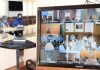 Secretary Tribal Affairs Dr Shahid Iqbal Choudhary chairing a meeting via video conferencing on Tuesday.