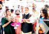 Former Minister Sat Sharma inaugurating a restaurant at New Plot, Jammu.