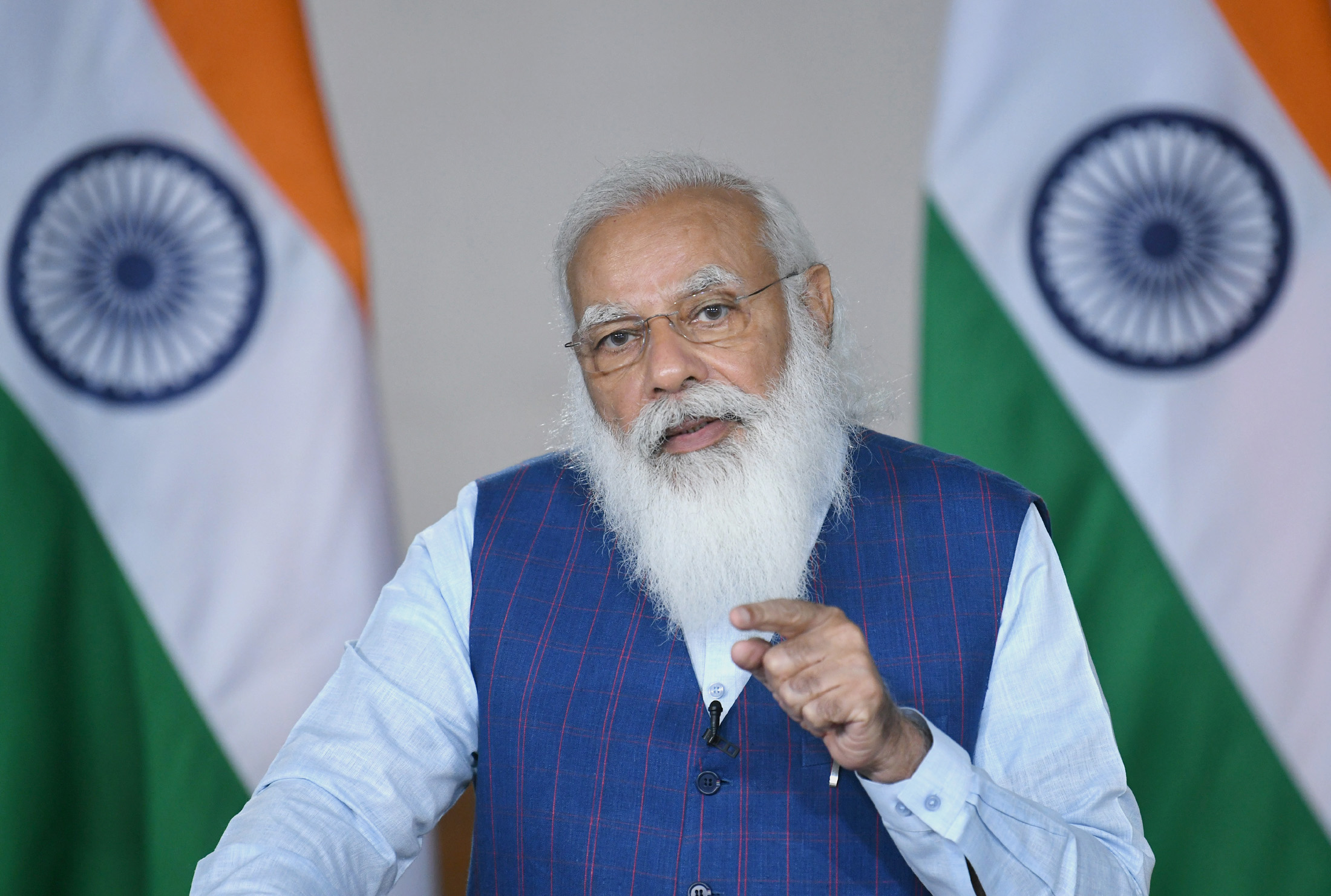 Prime Minister, Narendra Modi addressing the Association of Indian Universities’ 95th Annual Meet and National Seminar of Vice-Chancellors, through video conferencing, in New Delhi on Wednesday. Prime Minister, Narendra Modi addressing the Association of Indian Universities’ 95th Annual Meet and National Seminar of Vice-Chancellors, through video conferencing, in New Delhi on Wednesday.