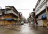 Strict lockdown in Baramulla town. —Excelsior/Aabid Nabi