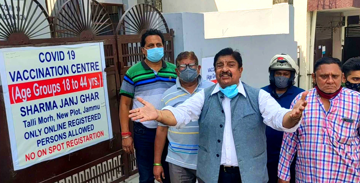 Activists of JWAM during a protest demonstration at Jammu on Monday. Activists of JWAM during a protest demonstration at Jammu on Monday.
