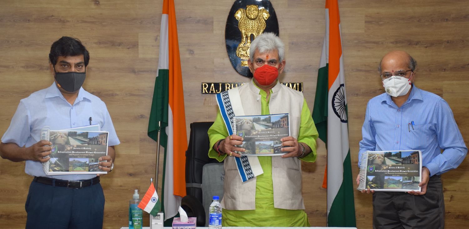 Lt Governor releases Compendium of 1100 projects worth Rs 1555.16 crore completed by JKIDFC