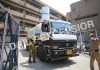 A tanker carrying medical oxygen supply arrives in GMC Jammu on Saturday. —Excelsior/Rakesh