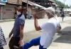 ADC Baramulla Muhammad Ahsan kicking a passer-by on Wednesday.