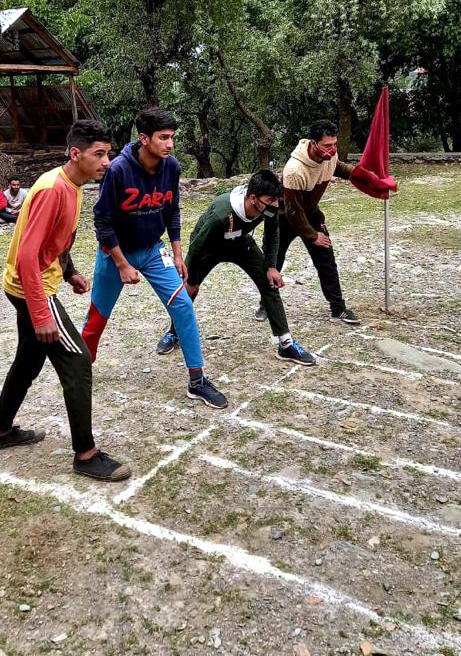 Participants during Athletic meet at Ramban on Friday. Participants during Athletic meet at Ramban on Friday.