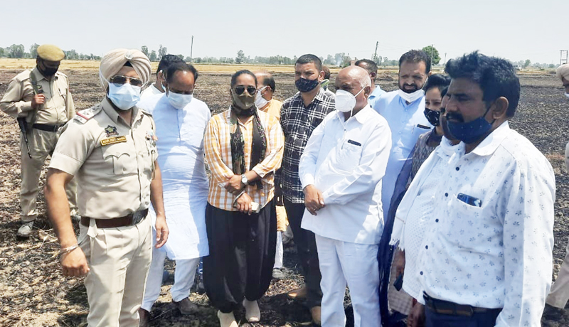 DDC Chairman Bharat Bhushan during visit to a village in Jammu on Saturday. DDC Chairman Bharat Bhushan during visit to a village in Jammu on Saturday.