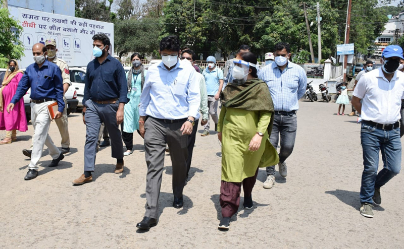 Div Com Jammu during visit to Ramnagar. Div Com Jammu during visit to Ramnagar.