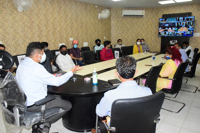Div Com Jammu chairing a meeting on Tuesday. Div Com Jammu chairing a meeting on Tuesday.