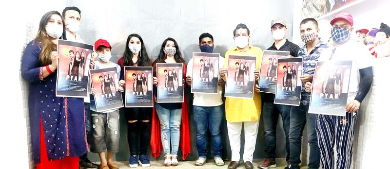 Anchor, Sahil Mahajan along with others releasing Song album 'Pyar' at Jammu on Tuesday. Anchor, Sahil Mahajan along with others releasing Song album 'Pyar' at Jammu on Tuesday.