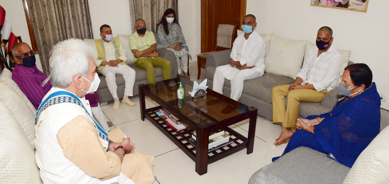 Lt Governor at the Residence of ADGP Jammu.