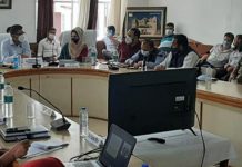 Secretary Tribal Affairs, Dr Shahid Iqbal Choudhary chairing a meeting on Wednesday.