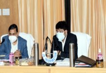 Divisional Commissioner chairing a meeting at Kishtwar.