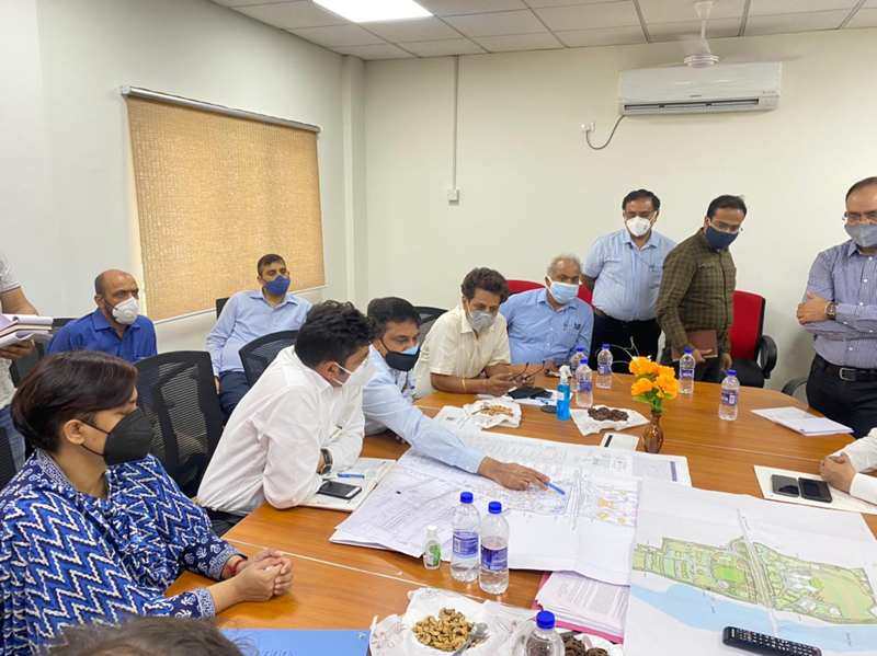 Div Com Jammu reviewing pace of worker in AIIMS Jammu. Div Com Jammu reviewing pace of worker in AIIMS Jammu.