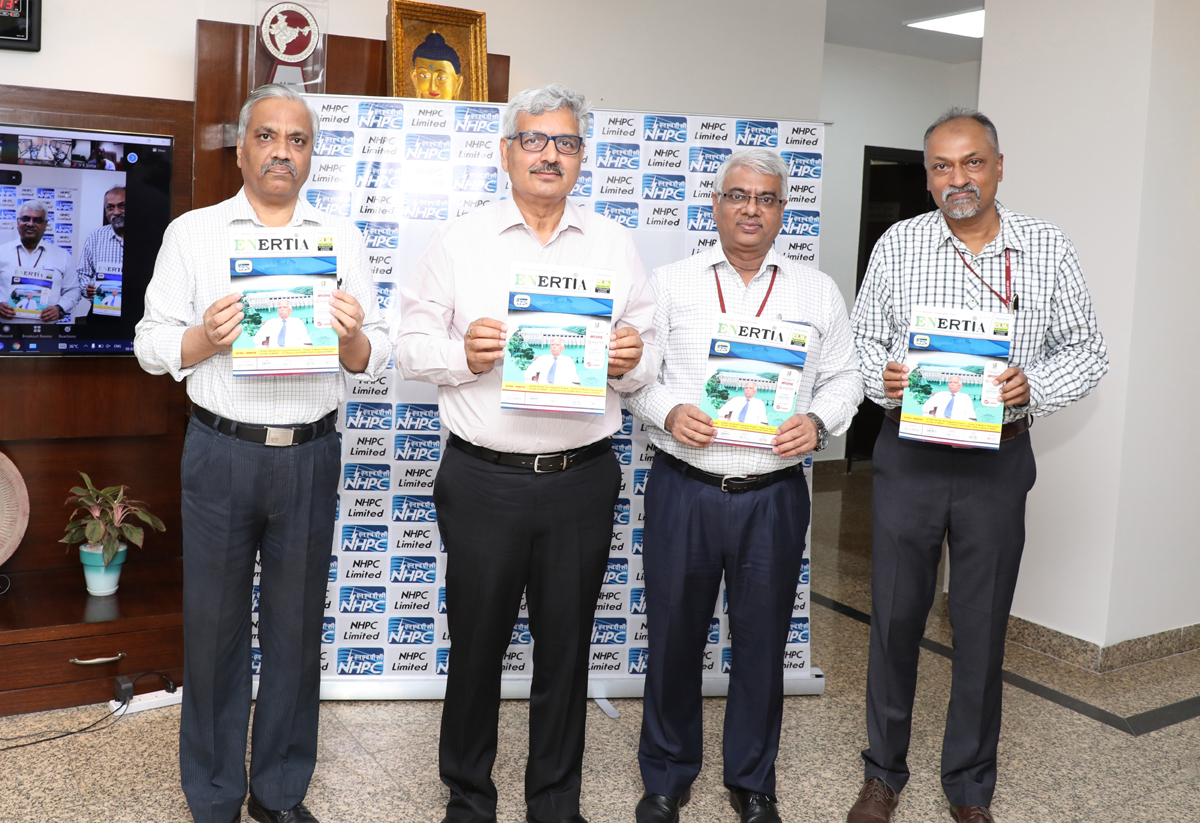 AK Singh, CMD, NHPC and others releasing special issue of 'Enertia' Journal. AK Singh, CMD, NHPC and others releasing special issue of 'Enertia' Journal.