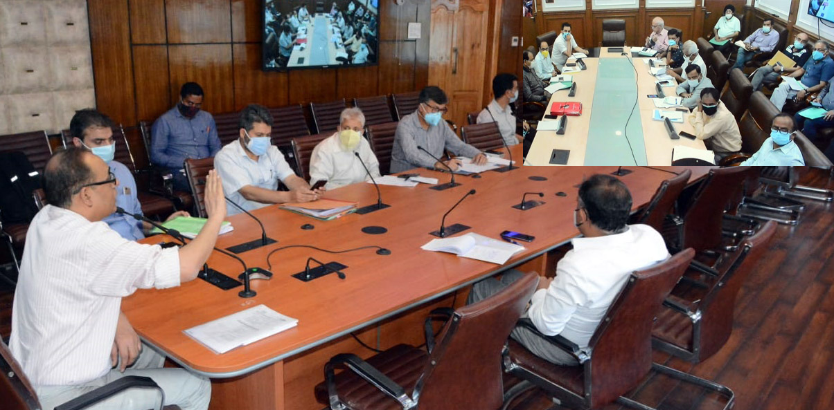Rohit Kansal-3 Principal Secretary Power, Rohit Kansal chairing a meeting on Saturday.