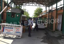 CBI sleuths during searches at IAS officer Shahid Iqbal Choudhary’s Tulsibagh residence in Srinagar on Saturday. -Excelsior/Shakeel