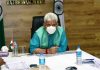 Lieutenant Governor Manoj Sinha reviewing NHIDCL projects in Jammu on Friday.