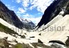 A view of track near Shri Amarnath Ji cave shrine in South Kashmir. —Excelsior/Younis Khaliq