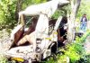 Ill-fated vehicle after accident near Digdole area in district Ramban. -Excelsior/Parvaiz