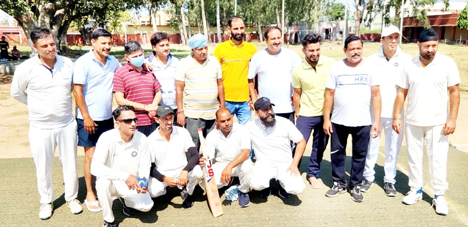 Winning team posing for a group photograph at Akhnoor on Saturday. Winning team posing for a group photograph at Akhnoor on Saturday.