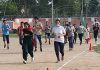 Youth taking part in physical training programme, organised by J&K Police at Sports Stadium Kathua on Thursday.