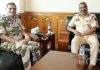 DG CISF during meeting with DGP JKP Dilbag Singh.