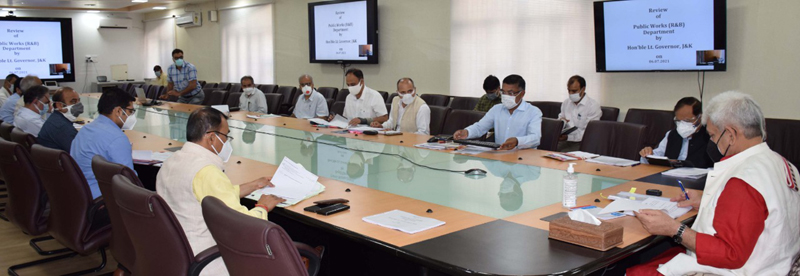 LG chairing a meeting of Public Works Department on Tuesday. LG chairing a meeting of Public Works Department on Tuesday.