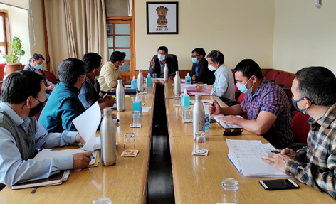 CEC Tashi Gyalson chairing a meeting. CEC Tashi Gyalson chairing a meeting.