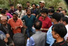 CEC Kargil during visit to flood affected area. —Excelsior/Basharat Ladakh